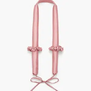 Jedwabny wałek do włosów Almania + scrunchies – Brudny róż